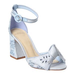 Alexandre Birman Maxi Clarity 65 Leather Sandal, Blue
